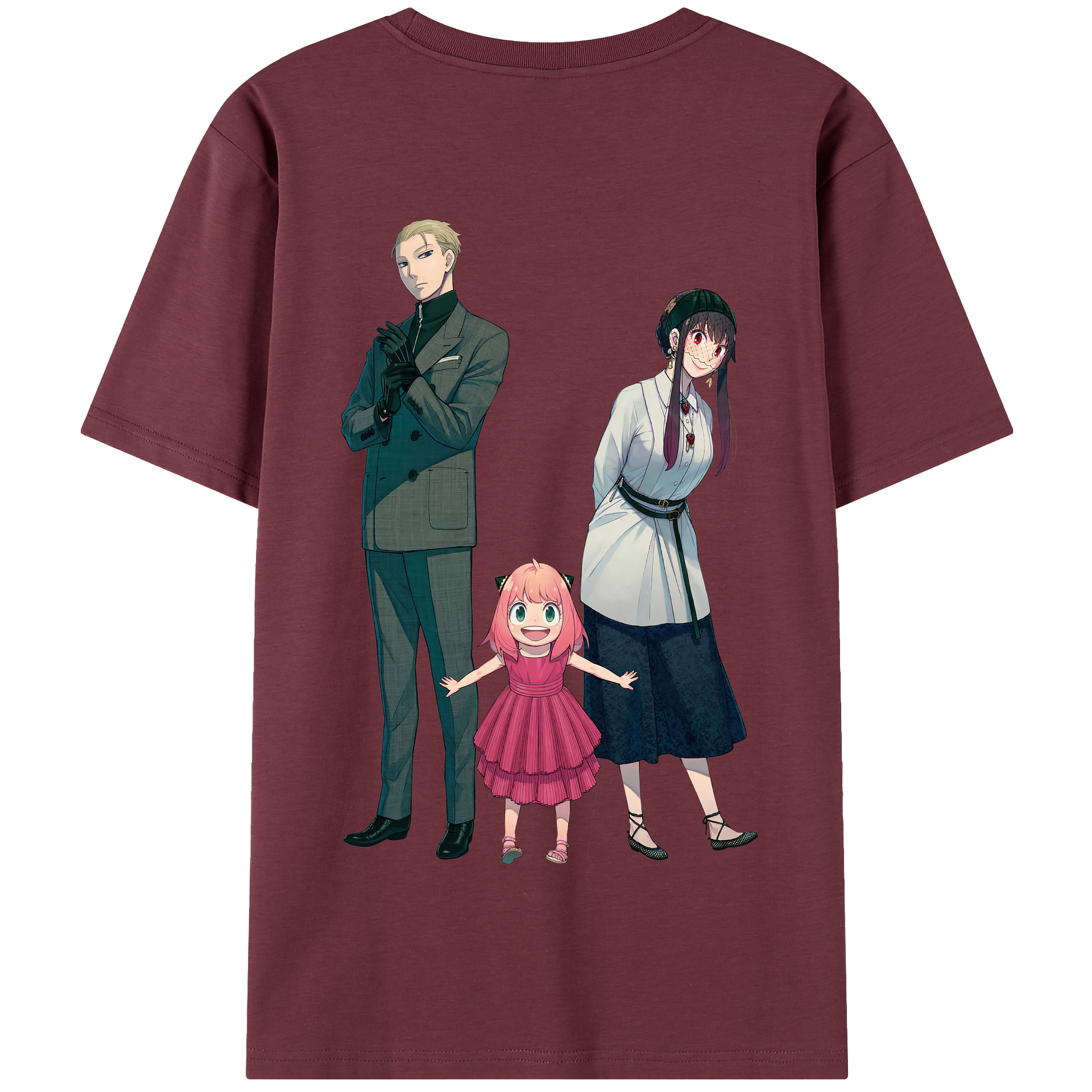 （画像用） SPY×FAMILY间谍家家酒 綿100％半袖Tシャツ（背面プリント）